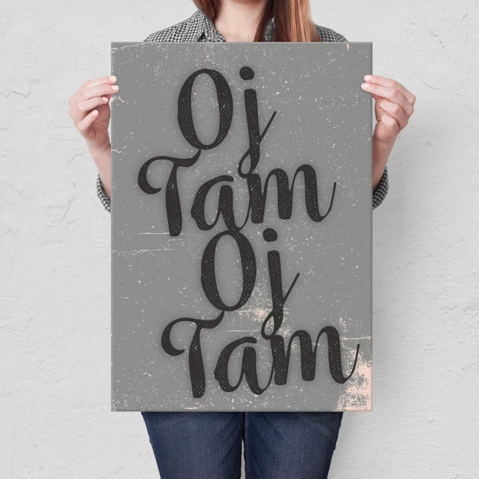 Plakat metalowy Oj tam Oj tam Prezent