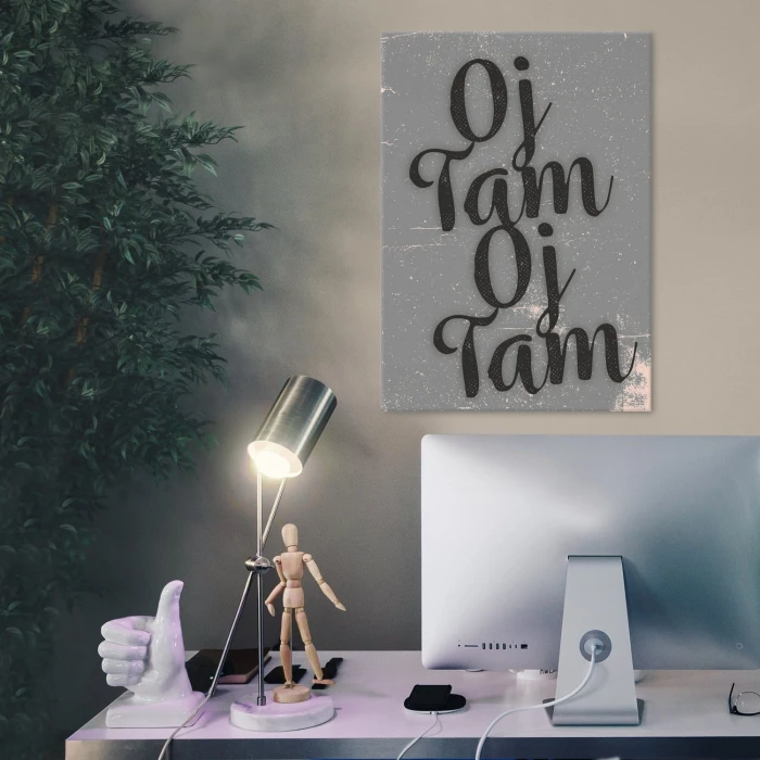 Plakat metalowy Oj tam Oj tam Prezent