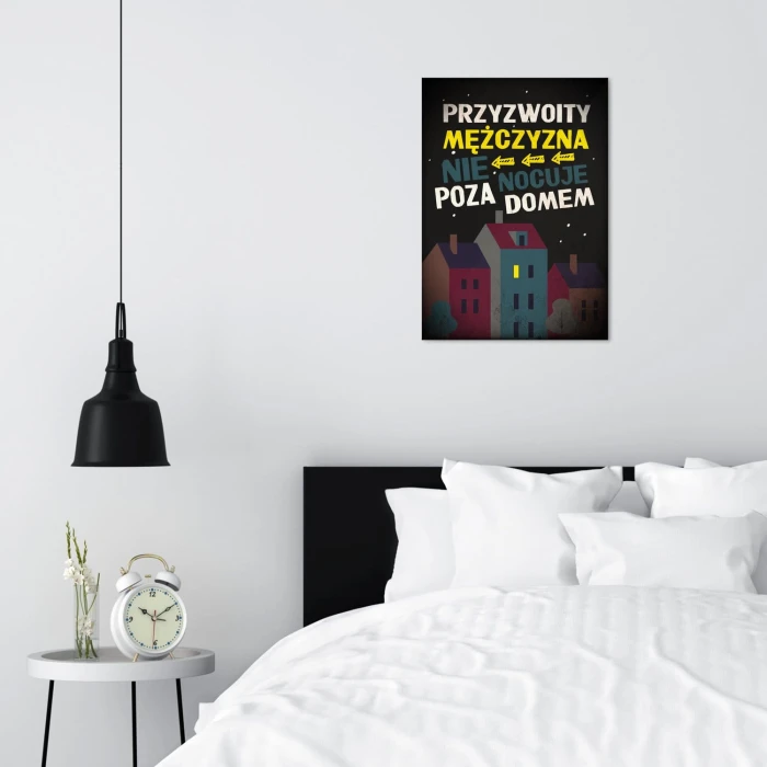 Plakat metalowy Przyzwoity mężczyzna Prezent