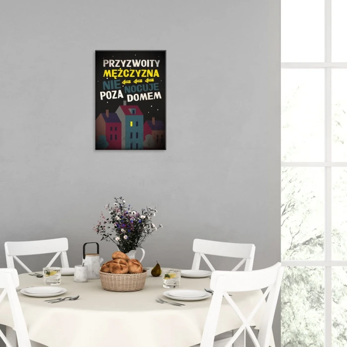 Plakat metalowy Przyzwoity mężczyzna Prezent
