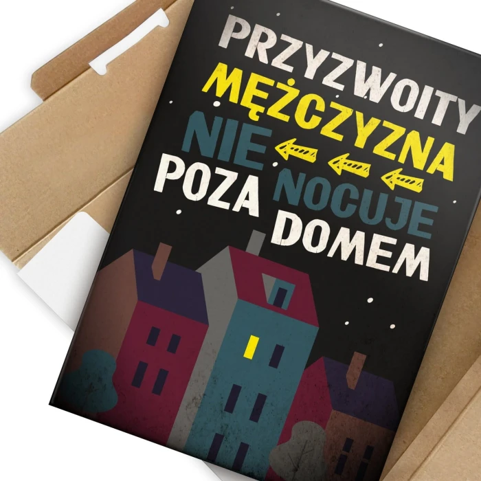 Plakat metalowy Przyzwoity mężczyzna Prezent