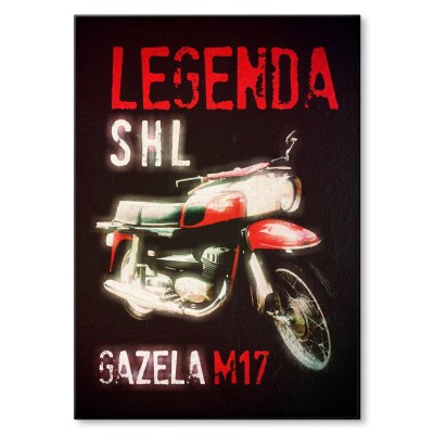 Plakat metalowy SHL Gazela M17 Prezent