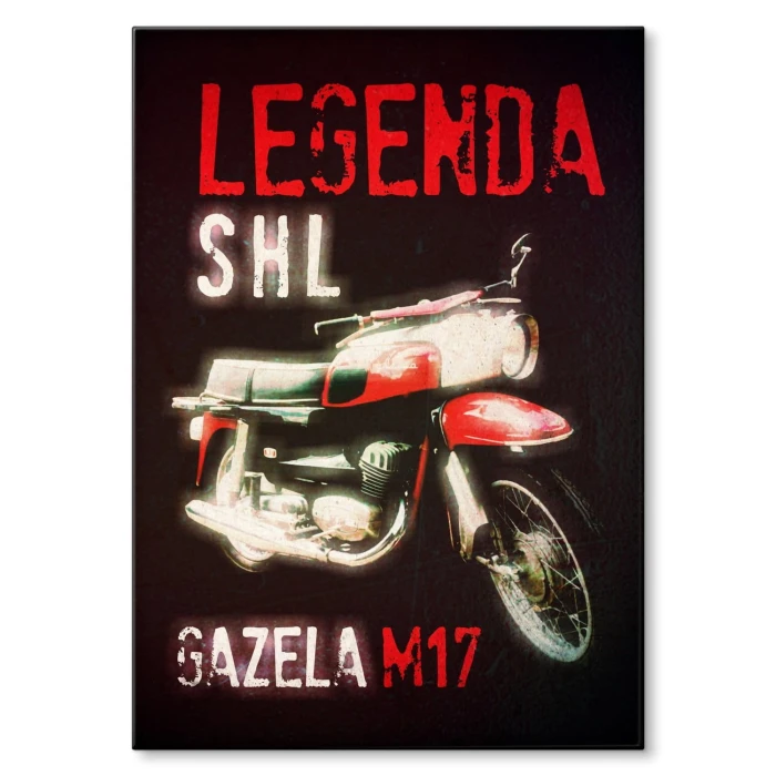 Plakat metalowy SHL Gazela M17 Prezent
