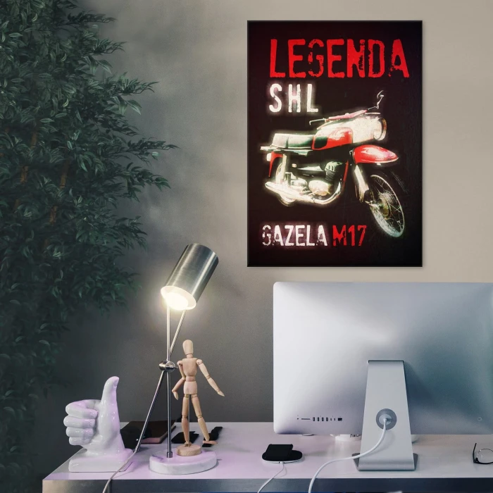 Plakat metalowy SHL Gazela M17 Prezent