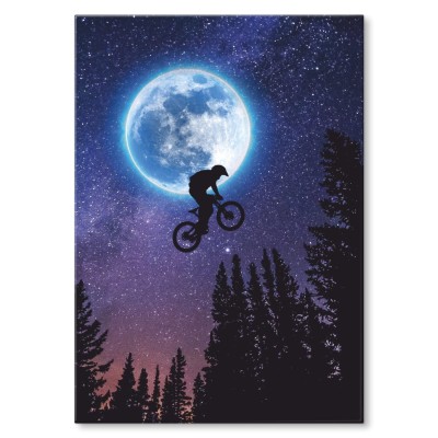 Plakat metalowy Moonbike Prezent