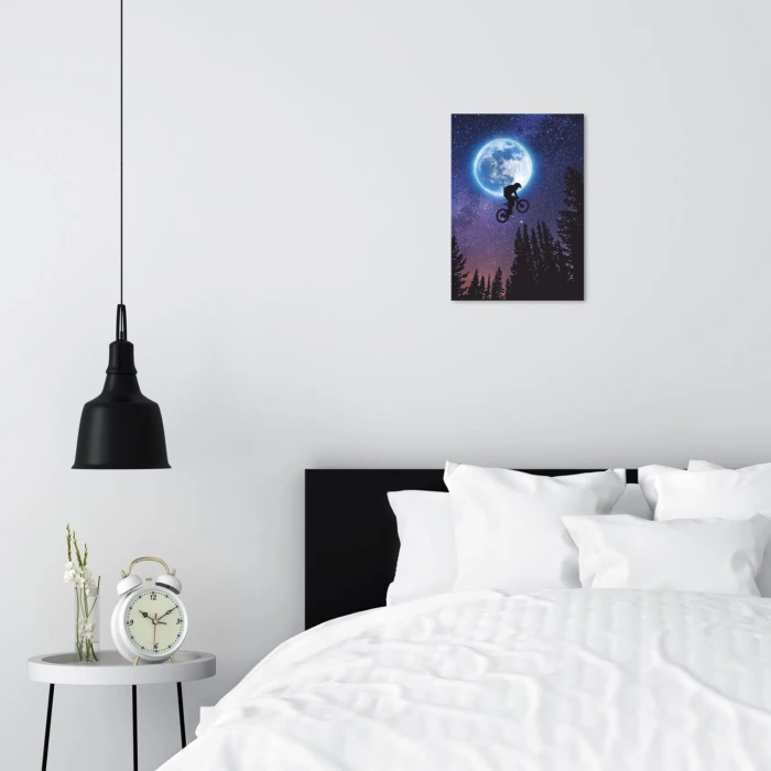 Plakat metalowy Moonbike Prezent