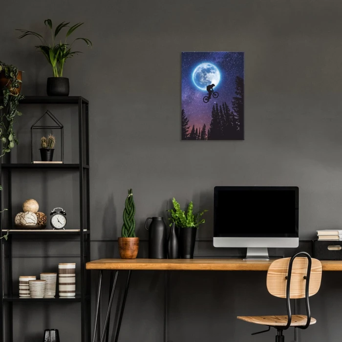 Plakat metalowy Moonbike Prezent