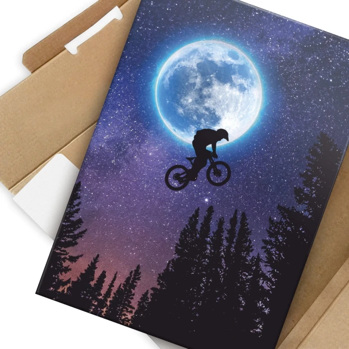 Plakat metalowy Moonbike Prezent