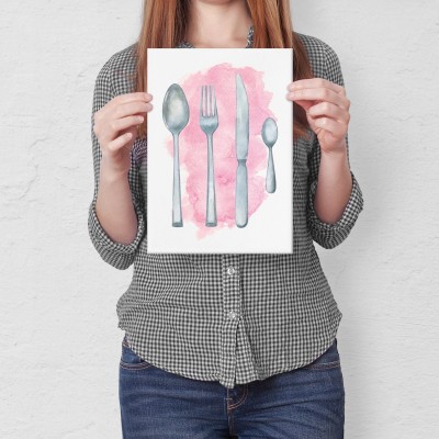 Plakat metalowy Cutlery Prezent