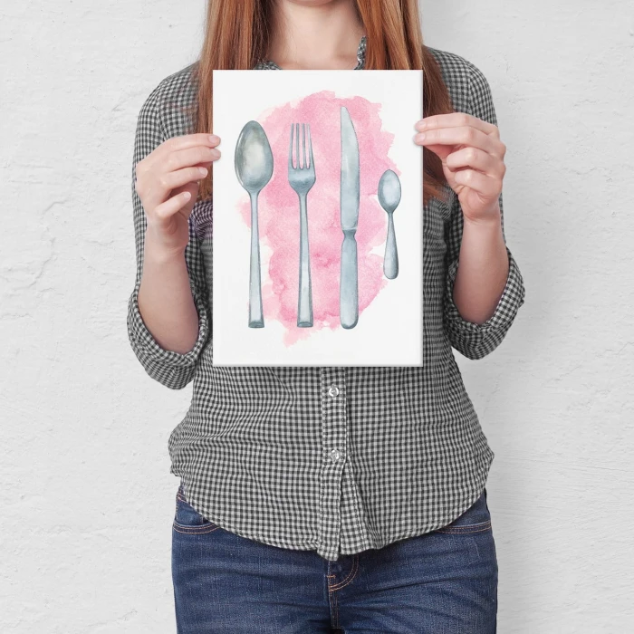 Plakat metalowy Cutlery Prezent