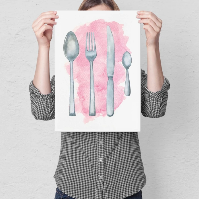 Plakat metalowy Cutlery Prezent