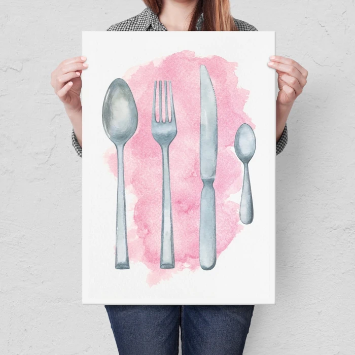 Plakat metalowy Cutlery Prezent
