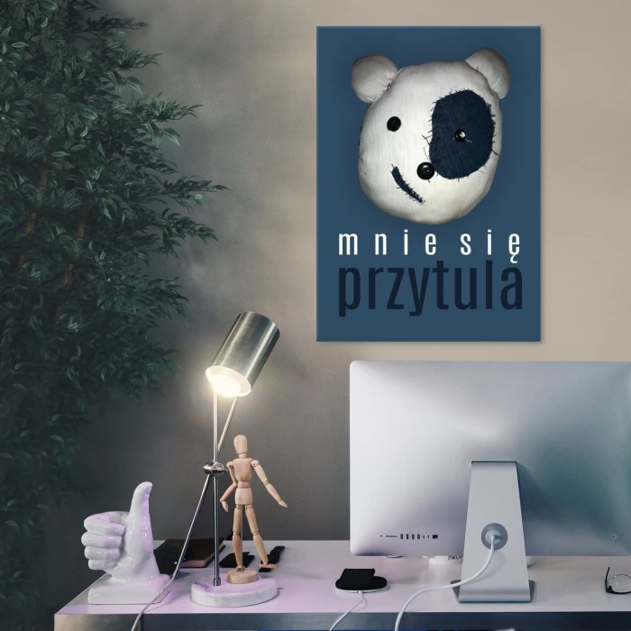 Plakat metalowy Mnie się przytula Prezent