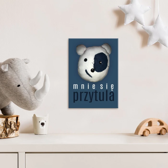 Plakat metalowy Mnie się przytula Prezent
