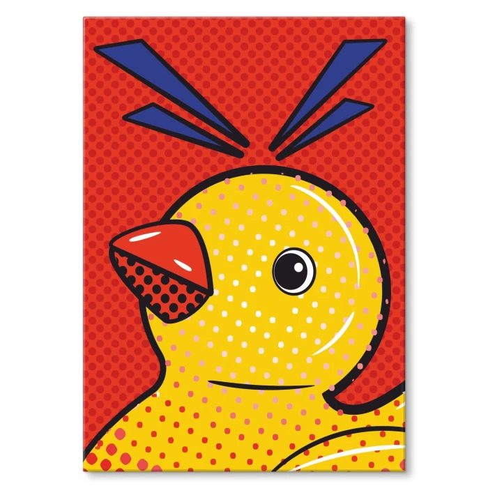 Plakat metalowy Duck popart Prezent