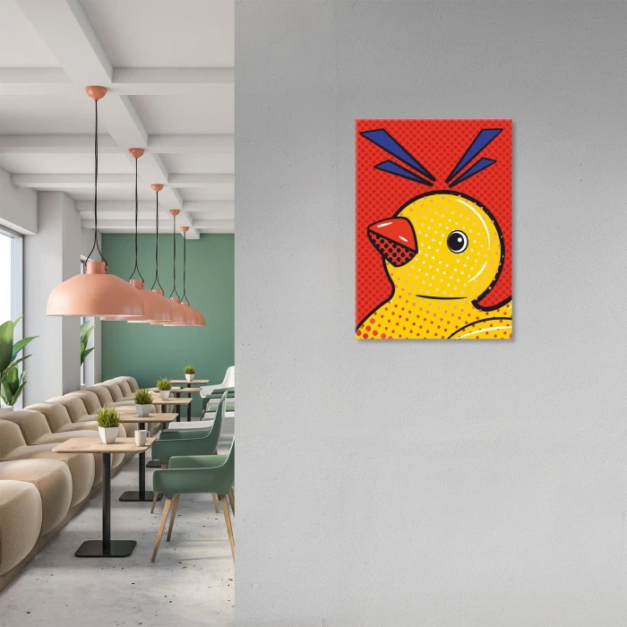 Plakat metalowy Duck popart Prezent
