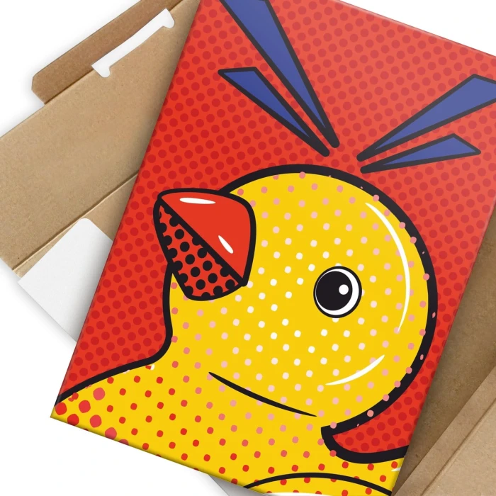 Plakat metalowy Duck popart Prezent