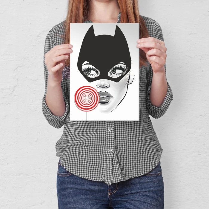 Plakat metalowy Batwoman Prezent