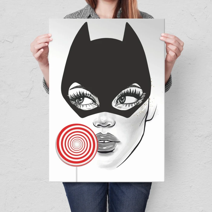 Plakat metalowy Batwoman Prezent