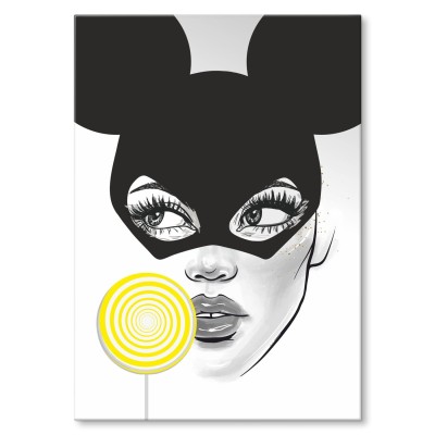 Plakat metalowy Mickeywoman Prezent