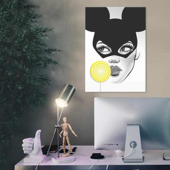 Plakat metalowy Mickeywoman Prezent