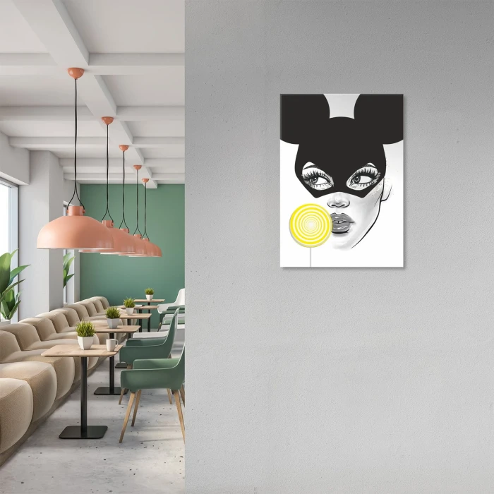 Plakat metalowy Mickeywoman Prezent
