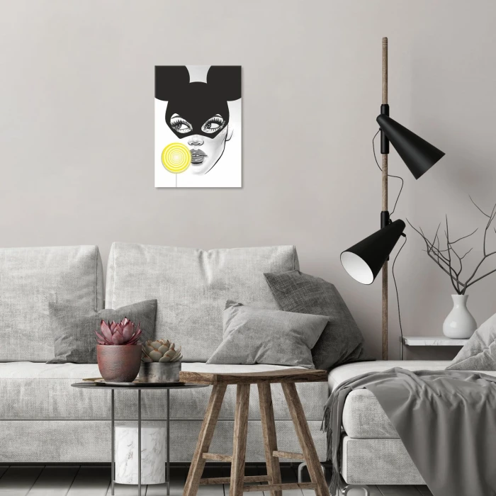 Plakat metalowy Mickeywoman Prezent