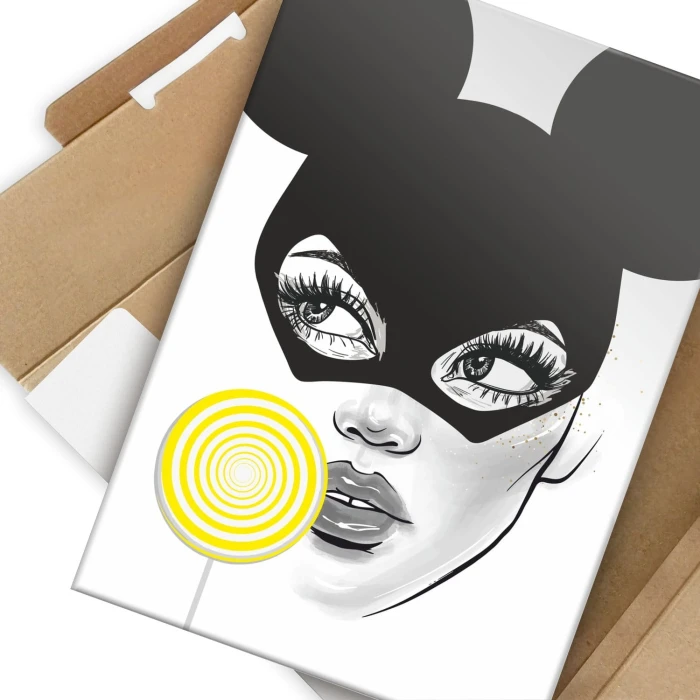 Plakat metalowy Mickeywoman Prezent