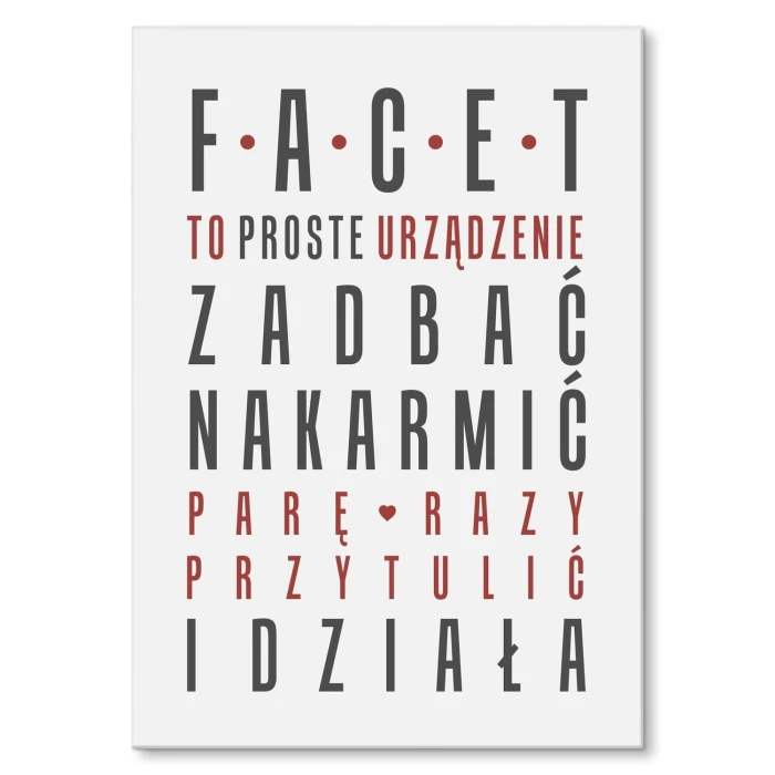 Plakat metalowy FACET Prezent