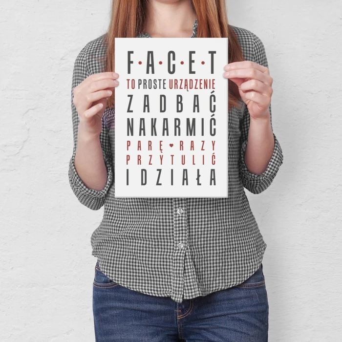 Plakat metalowy FACET Prezent