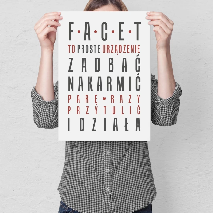 Plakat metalowy FACET Prezent