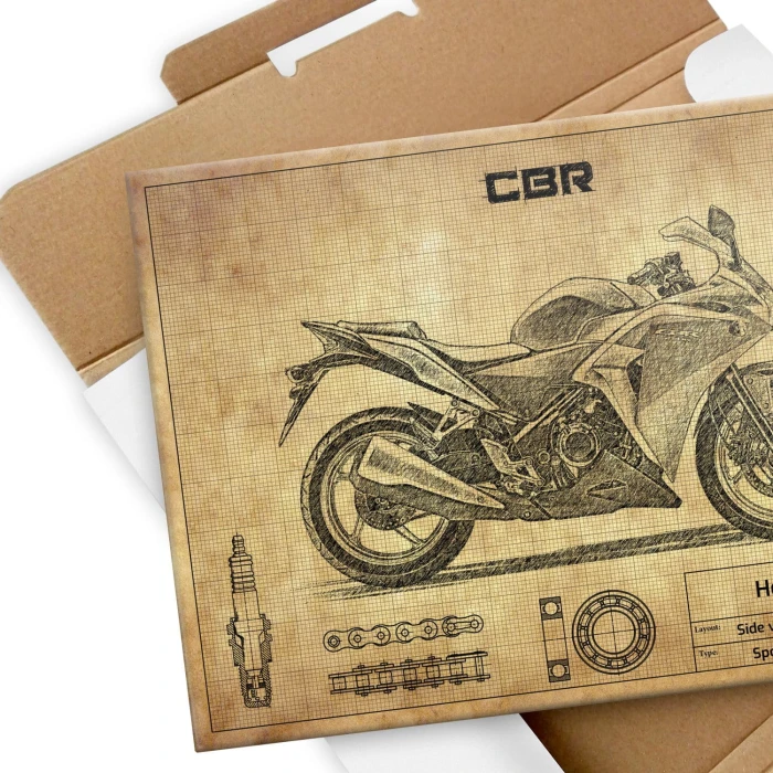Plakat metalowy Honda CBR 250 Prezent