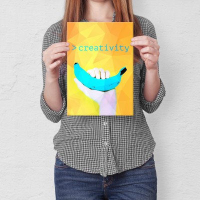Plakat metalowy creaticity Prezent