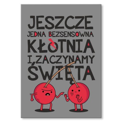 Plakat metalowy zaczynamy Święta Prezent