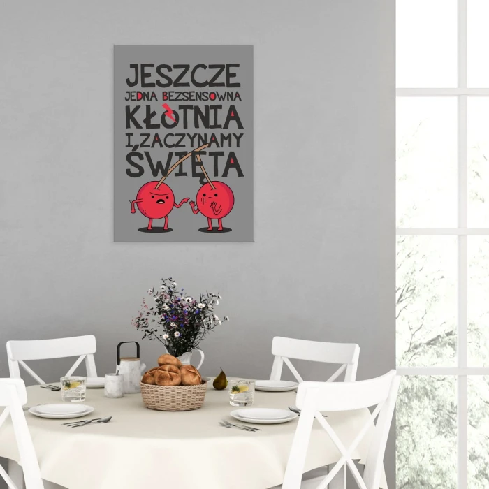 Plakat metalowy zaczynamy Święta Prezent