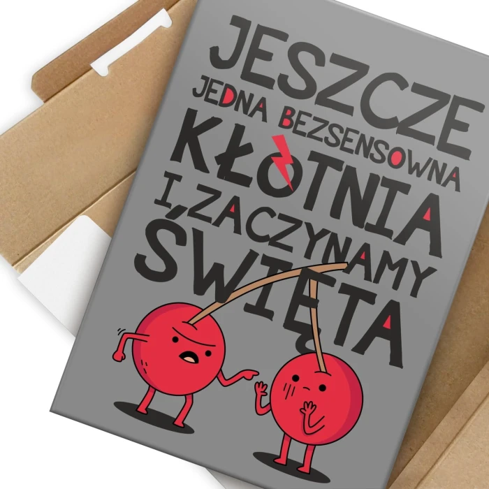 Plakat metalowy zaczynamy Święta Prezent