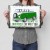 Plakat metalowy home is car Prezent