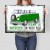 Plakat metalowy home is car Prezent