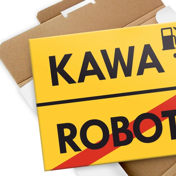 Plakat metalowy kawa robota Prezent