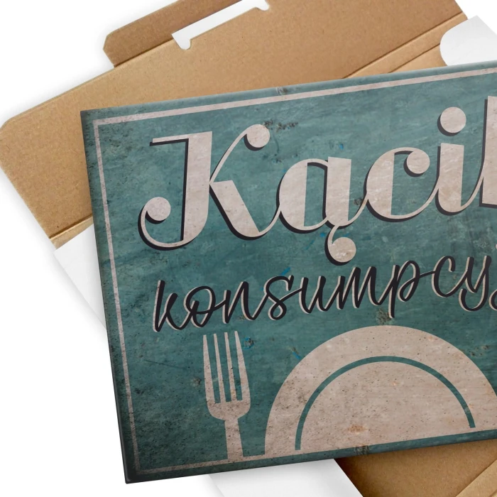 Plakat metalowy kącik konsumpcyjny Prezent