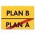Plakat metalowy plan B Prezent