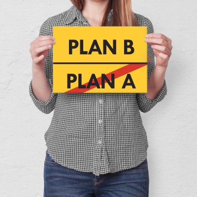 Plakat metalowy plan B Prezent