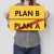 Plakat metalowy plan B Prezent
