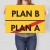 Plakat metalowy plan B Prezent