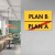 Plakat metalowy plan B Prezent