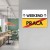 Plakat metalowy weekend praca Prezent
