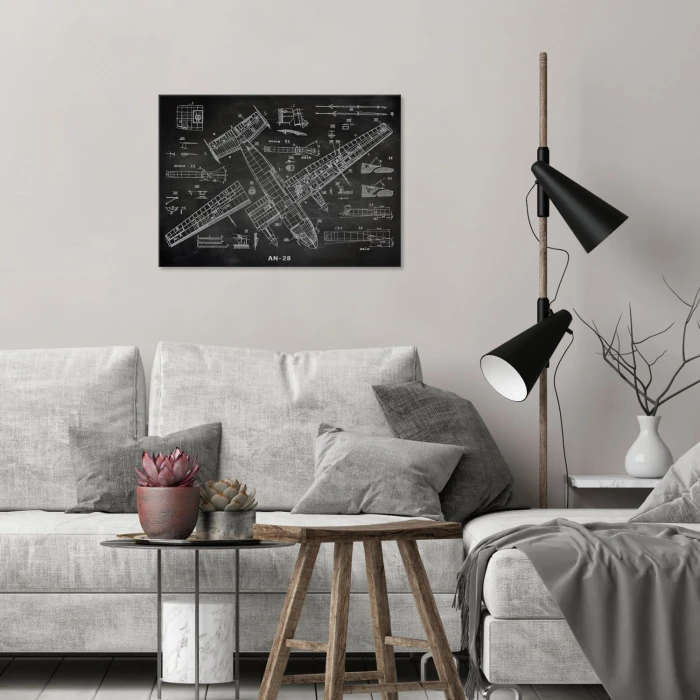 Plakat metalowy Samolot AN-28 dla fana Prezent