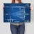 Plakat metalowy Samolot Concorde Blueprint Prezent