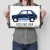Plakat metalowy 1973 FIAT 126P Prezent