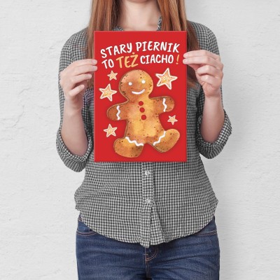 Plakat metalowy Stary piernik Prezent